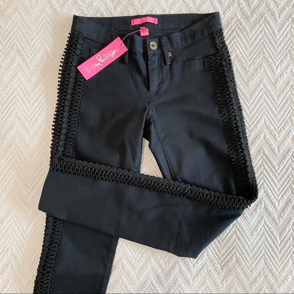 Lilly Pulitzer Denim - LILLY PULITZER South Ocean Black Skinny Jean #0010